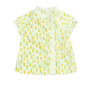 Egg Girls White Pineapple Blouse size: 12 Months